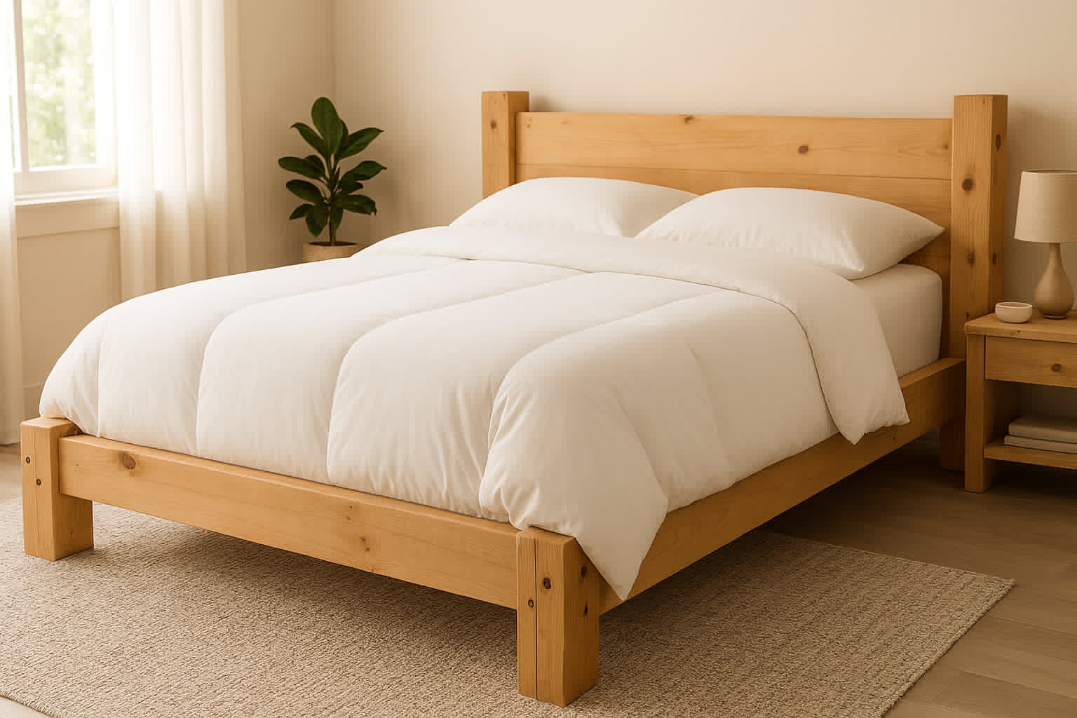 Pine Timber Bed